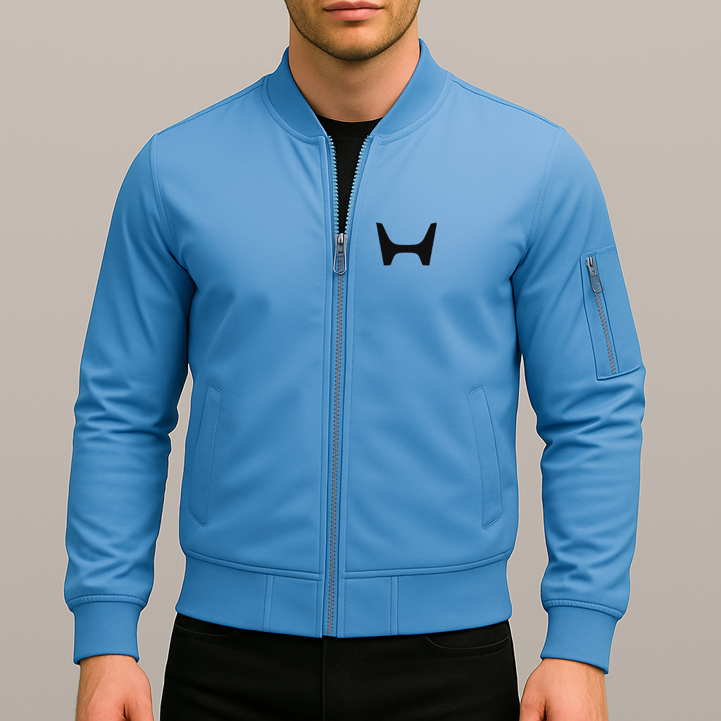 Men's Honda Car New Lightweight Bomber Jacket Windbreaker Softshell Varsity Jacket Coat