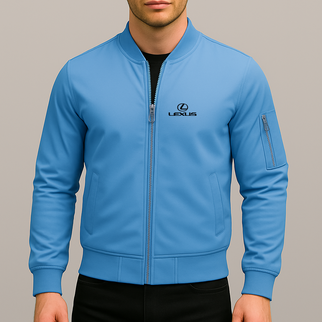 Men’s Lexus Car Lightweight Bomber Jacket Windbreaker Softshell Varsity Jacket Coat