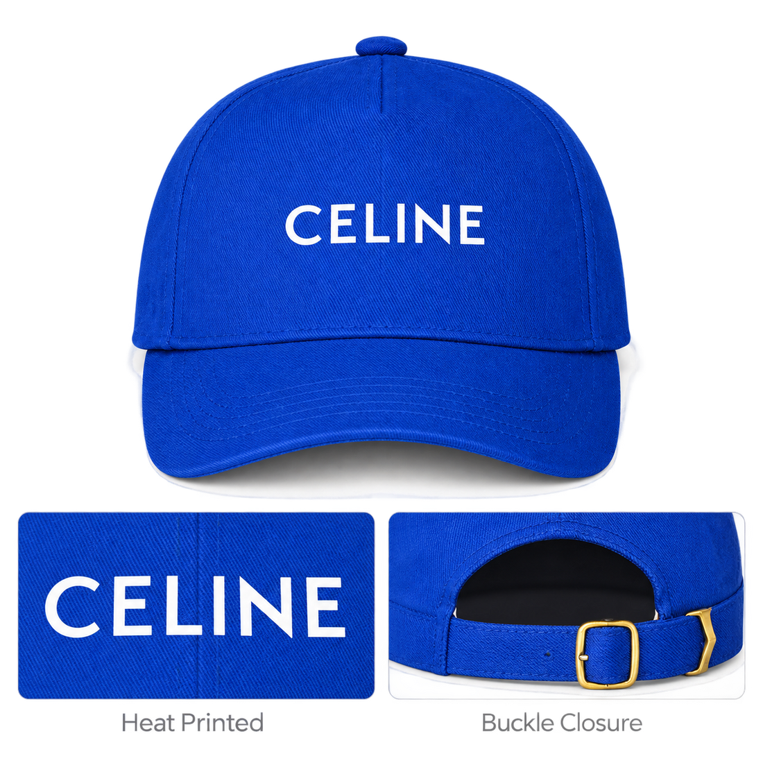 Celine Dad Baseball Cap Hat - Blue - hero