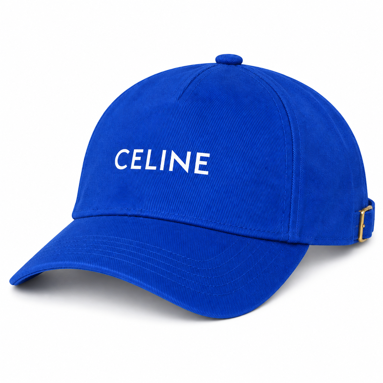 Celine Dad Baseball Cap Hat - Blue - three-quarter