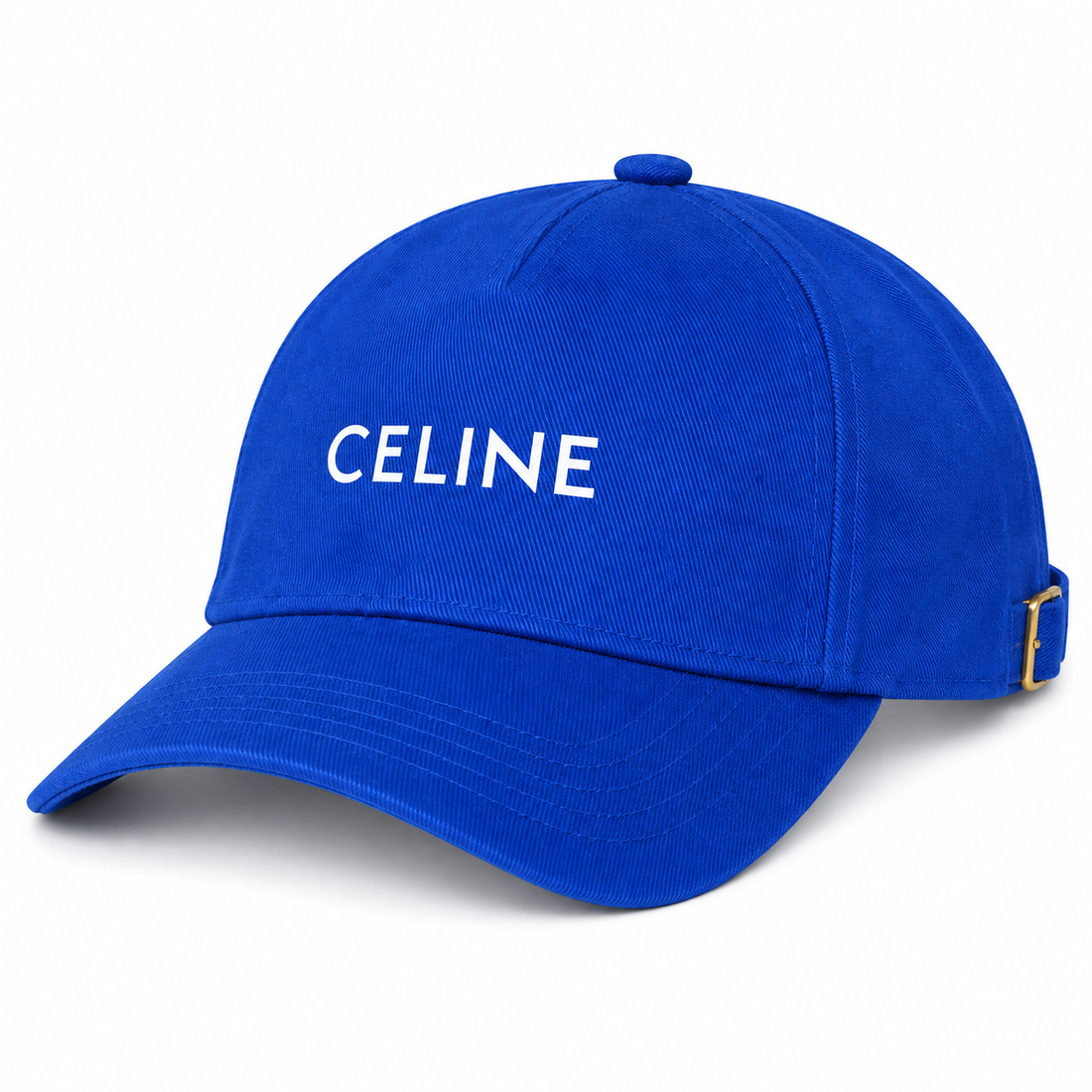 Celine Dad Baseball Cap Hat - Blue - three-quarter