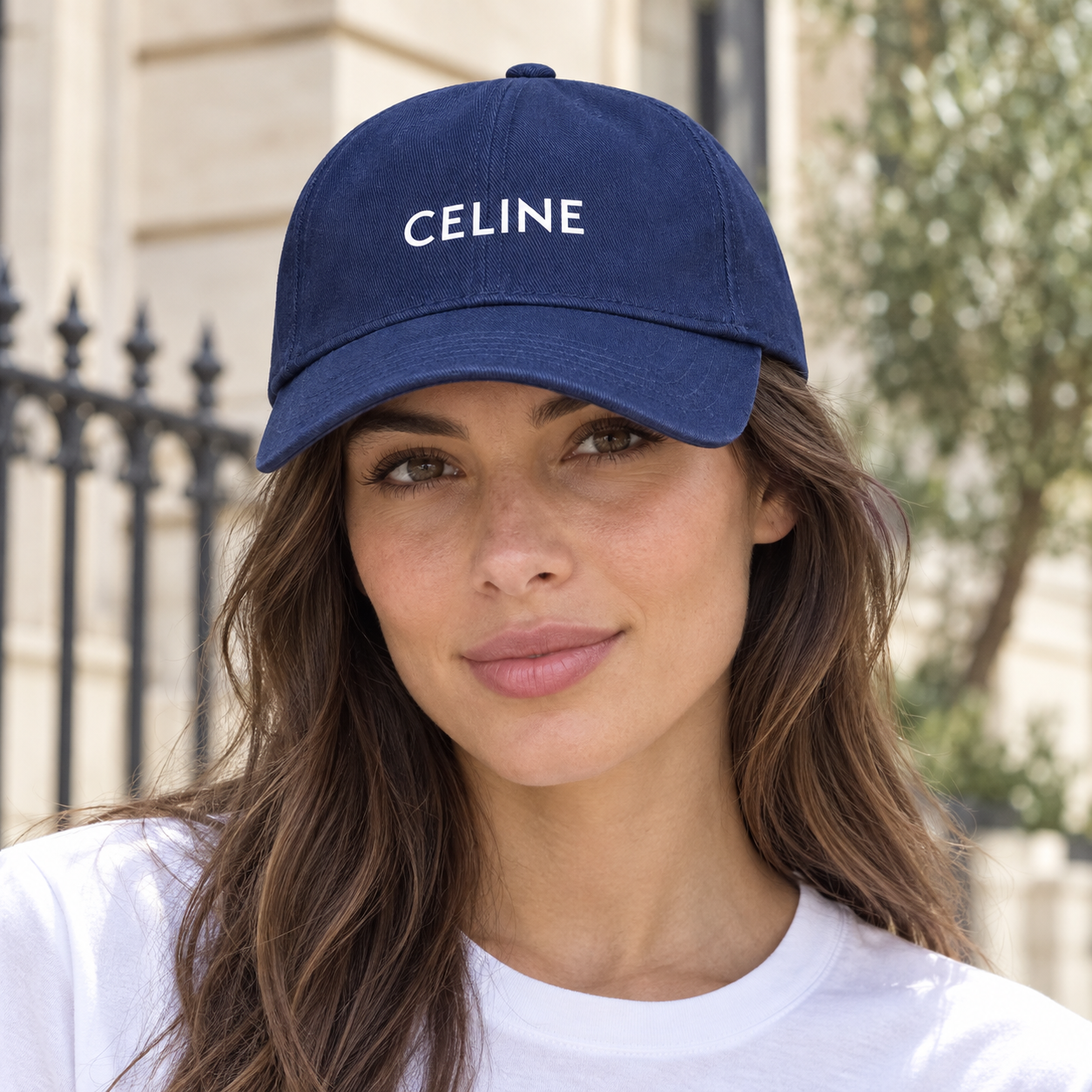 Celine Dad Baseball Cap Hat - Navy - lifestyle