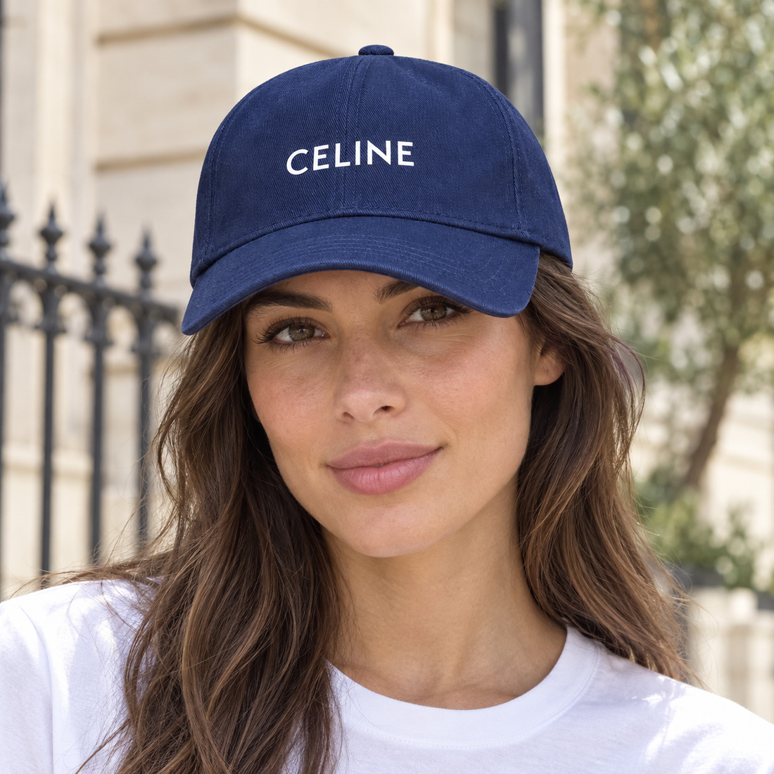 Celine Dad Baseball Cap Hat - Navy - lifestyle