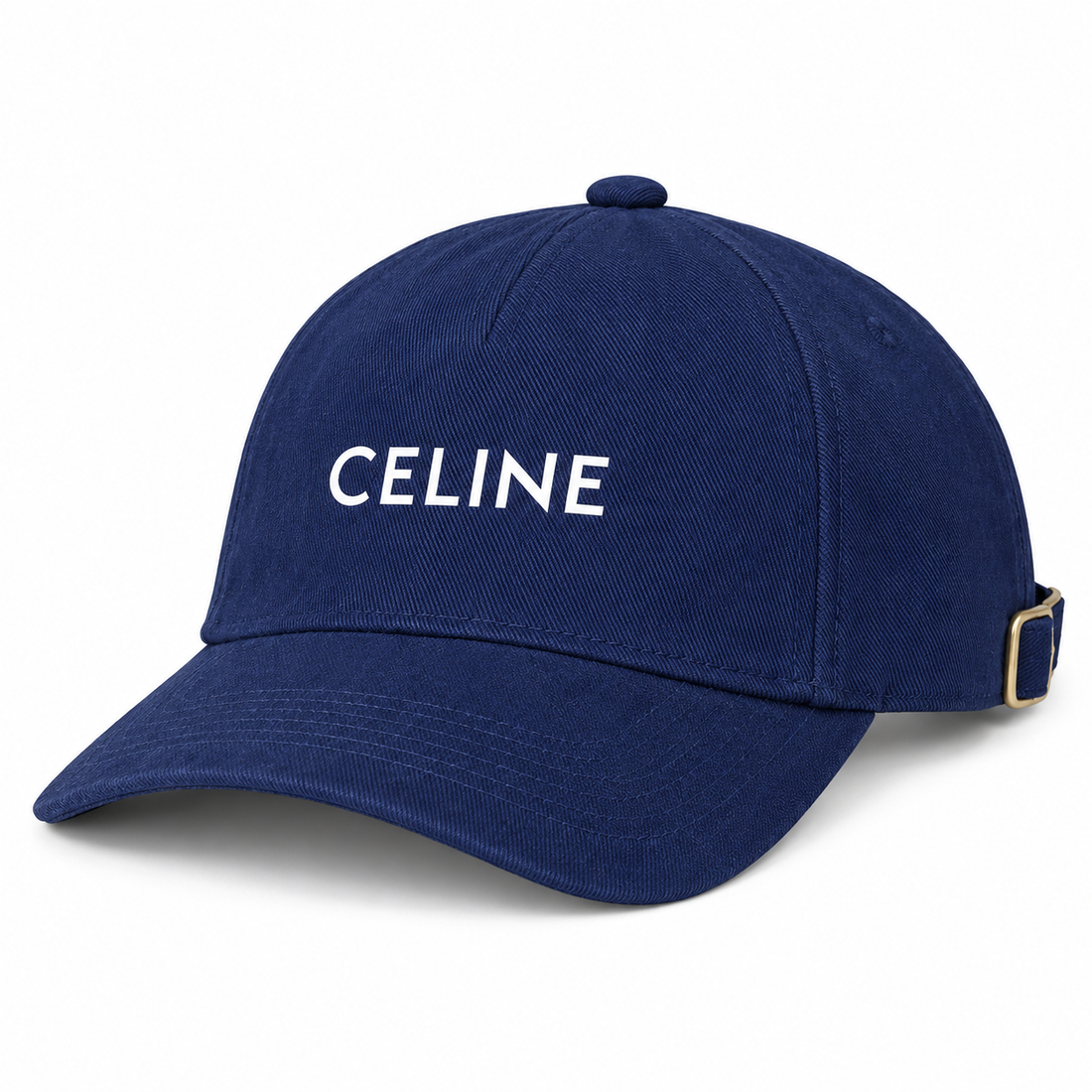 Celine Dad Baseball Cap Hat - Navy - three-quarter