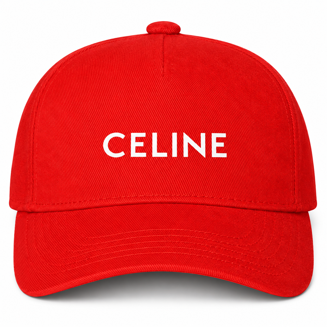 Celine Dad Baseball Cap Hat - Red - detail