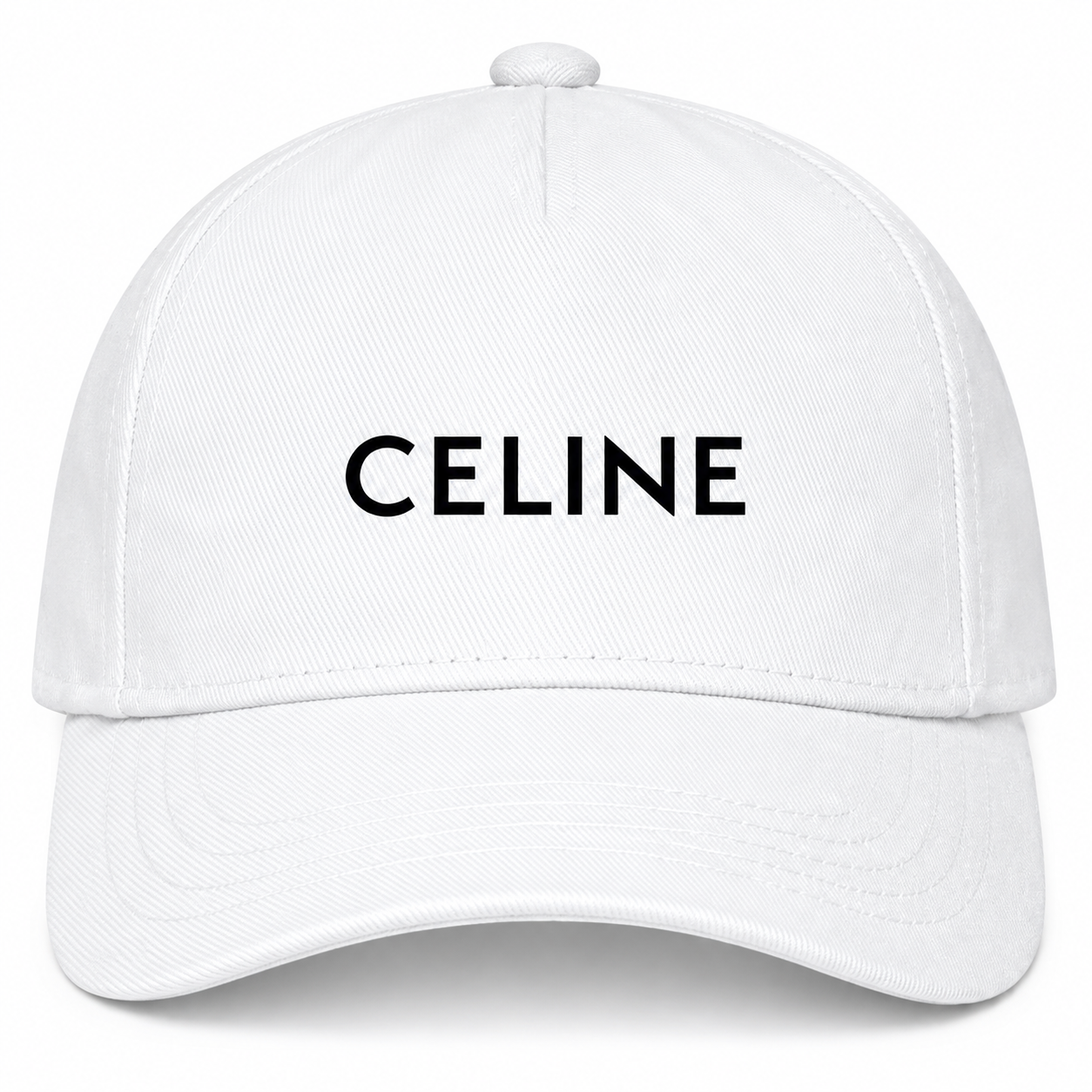 Celine Dad Baseball Cap Hat - White - detail