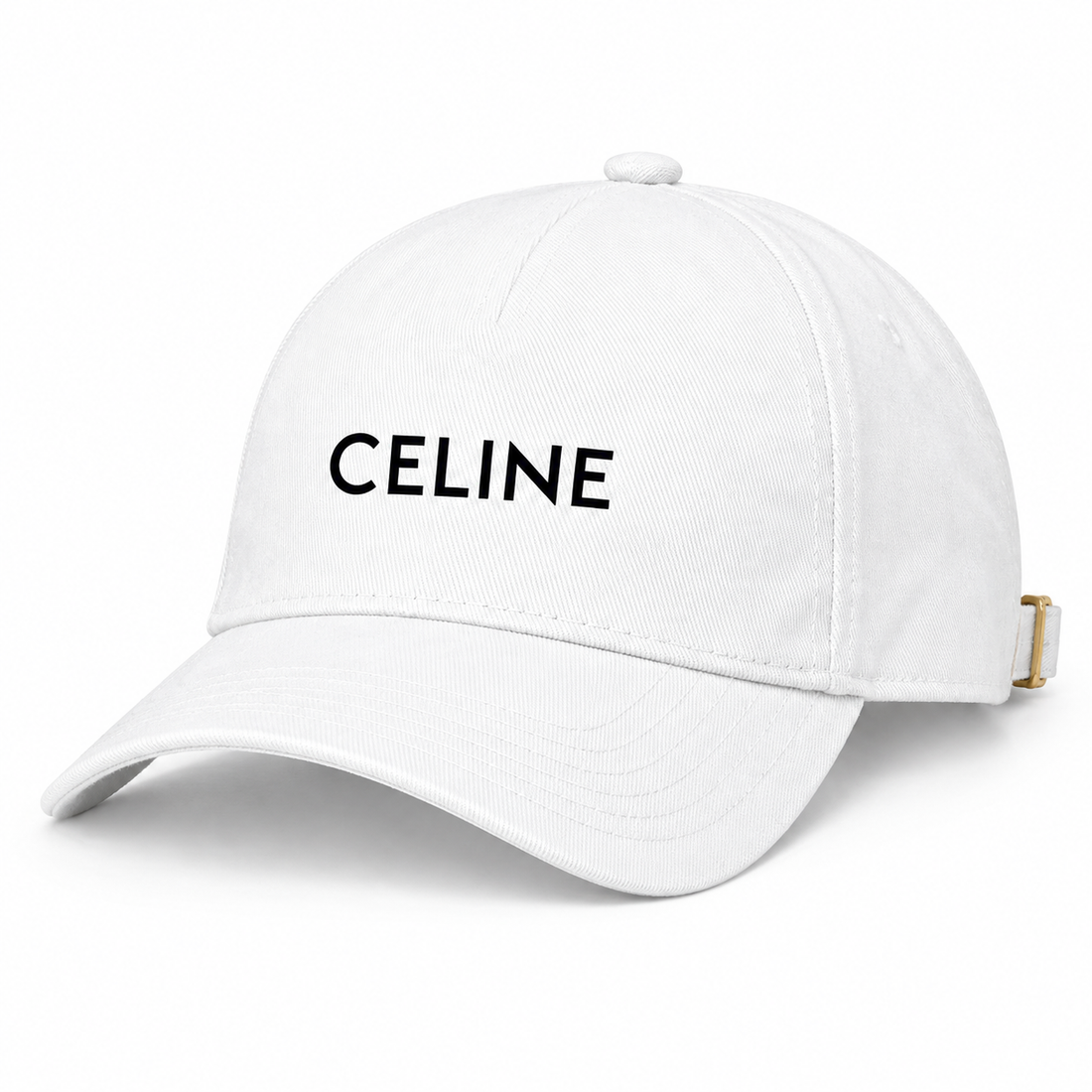 Celine Dad Baseball Cap Hat - White - three-quarter