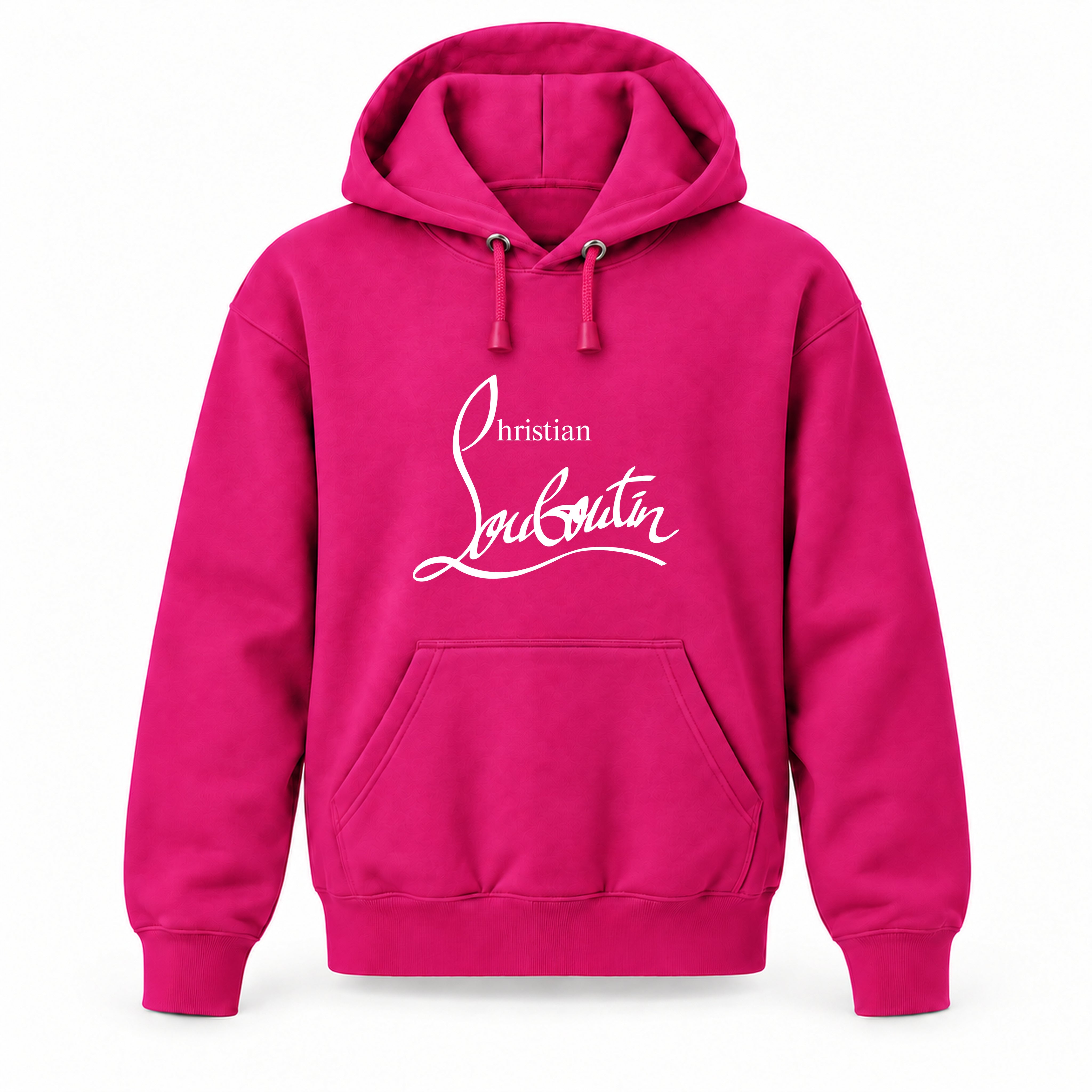 Christian Louboutin Youth Large Hoodie – Ages 10–12 | Color: Hot Pink