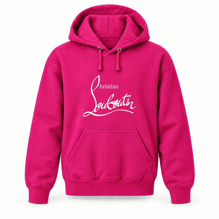 Christian Louboutin Youth Large Hoodie – Ages 10–12 | Color: Hot Pink