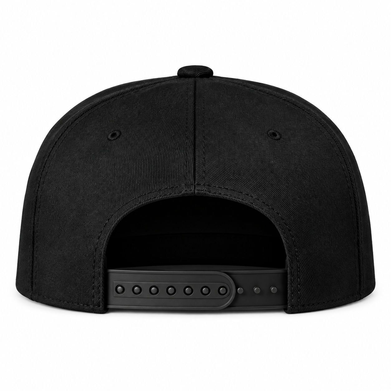 Christian Louboutin snapback in Black, rear closure view