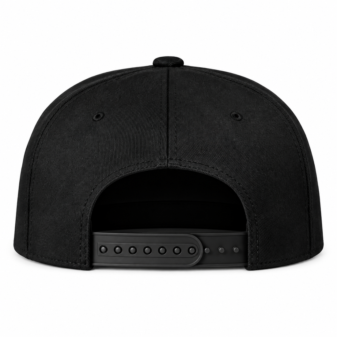 Christian Louboutin snapback in Black, rear closure view