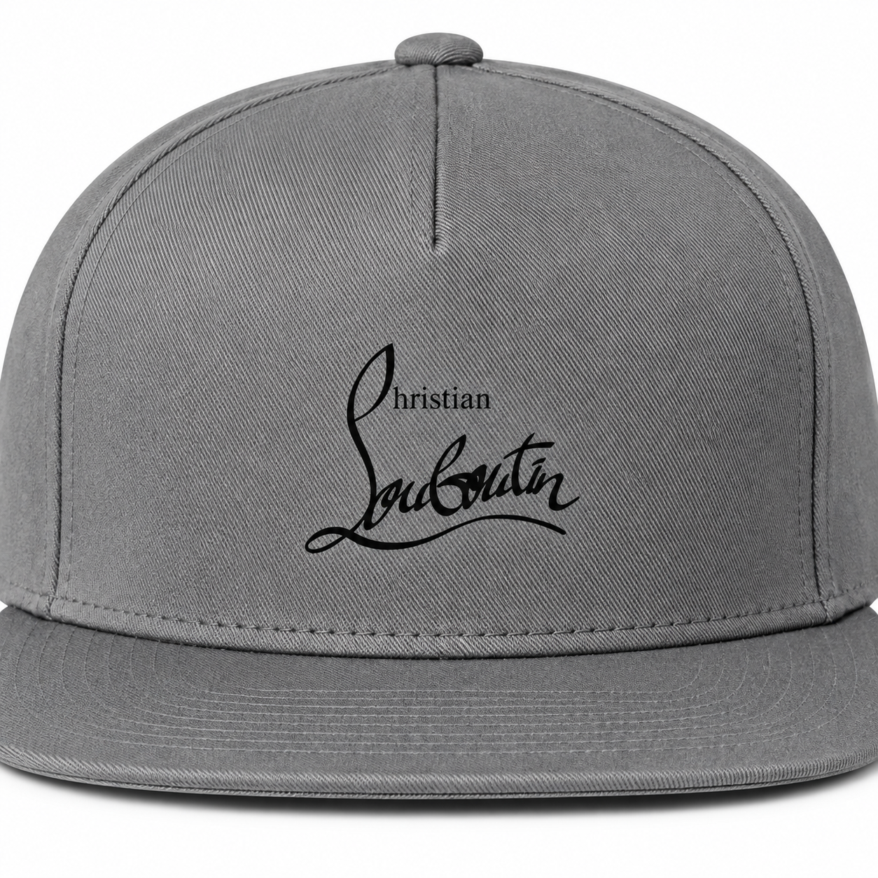 Christian Louboutin snapback in Grey, print detail
