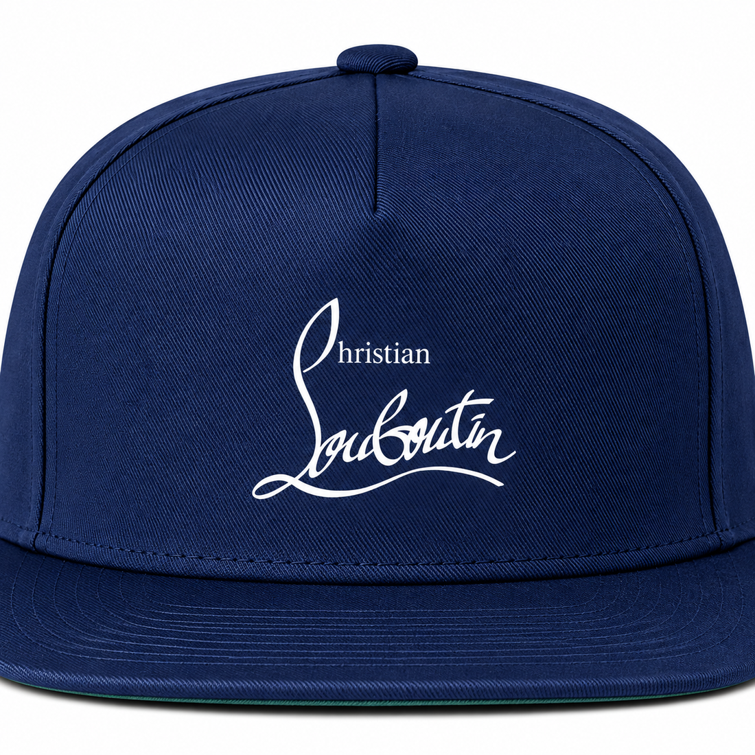 Christian Louboutin snapback in Navy, print detail