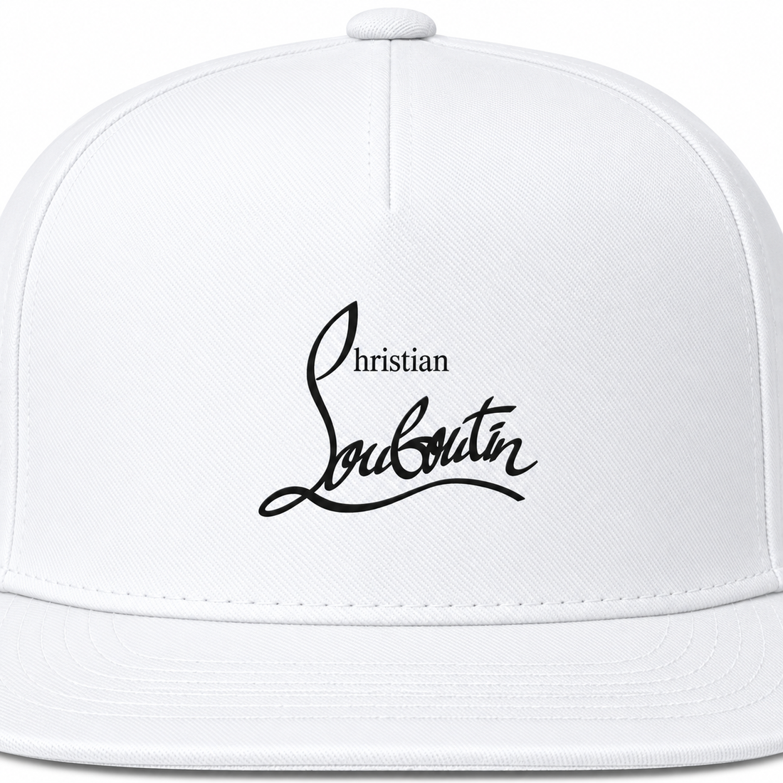Christian Louboutin snapback in White, print detail