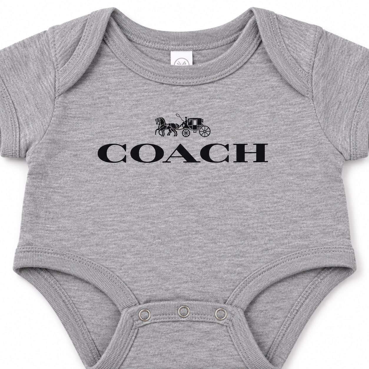 Coach Baby Romper Onesie - Grey - Image 3