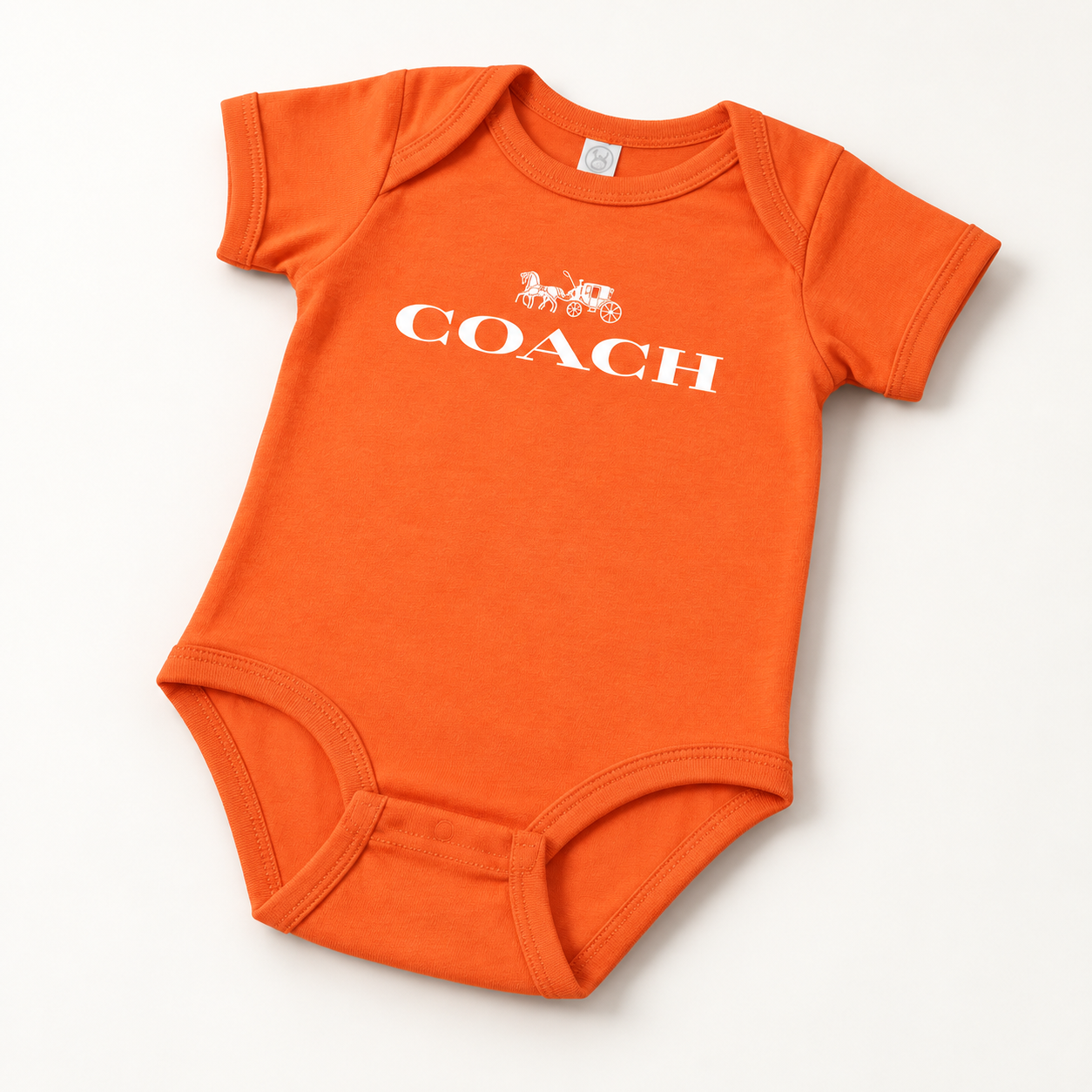 Coach Baby Romper Onesie - Orange - Image 4