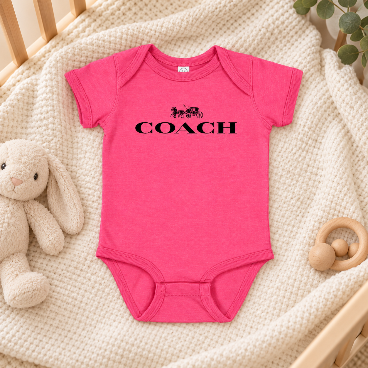 Coach Baby Romper Onesie - Pink - Image 2