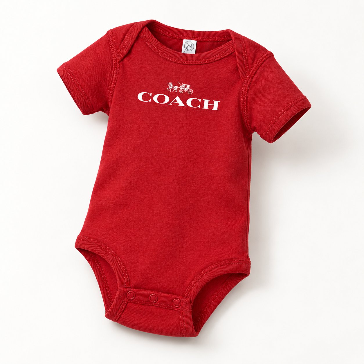 Coach Baby Romper Onesie - Red - Image 4