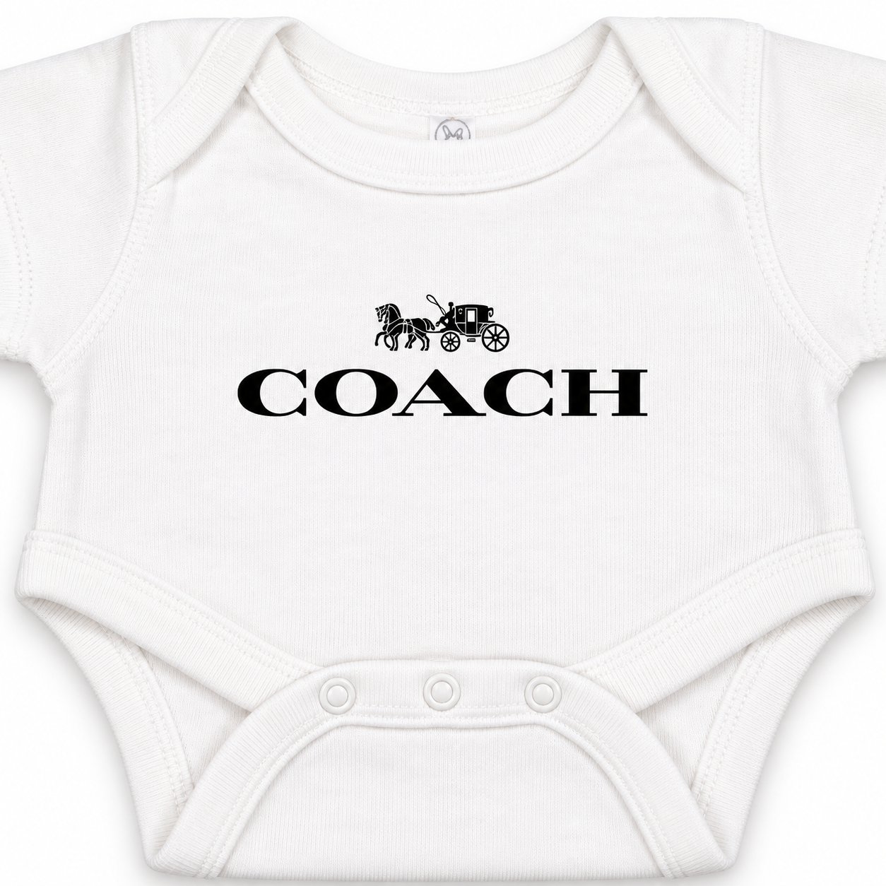 Coach Baby Romper Onesie - White - Image 3