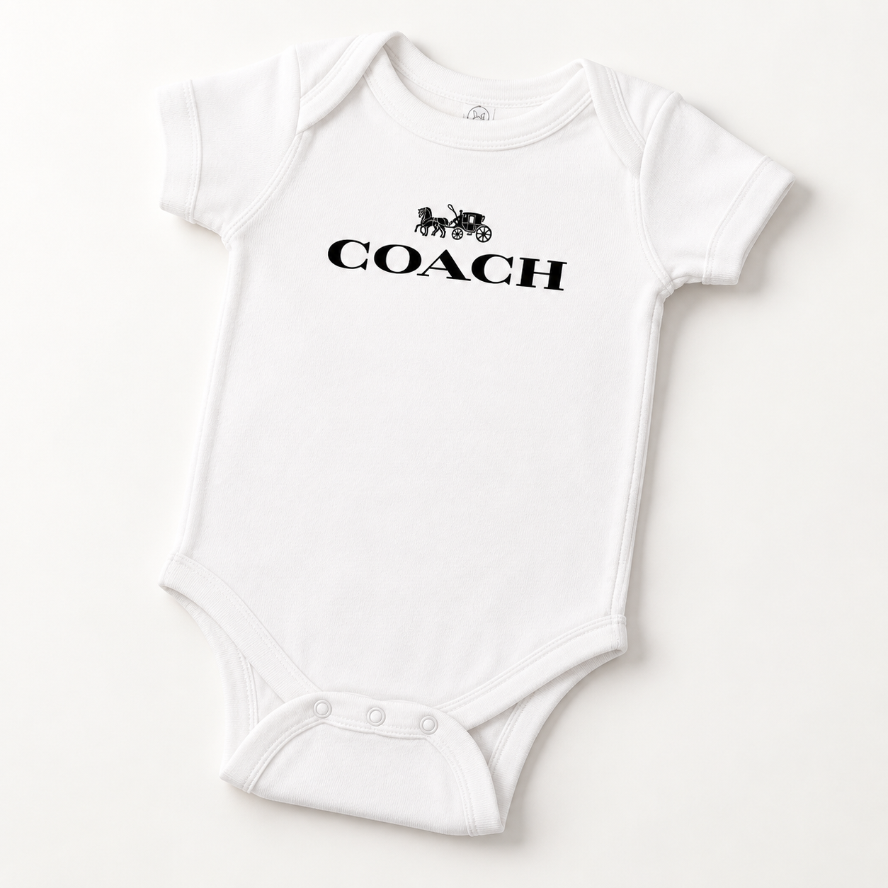 Coach Baby Romper Onesie - White - Image 4