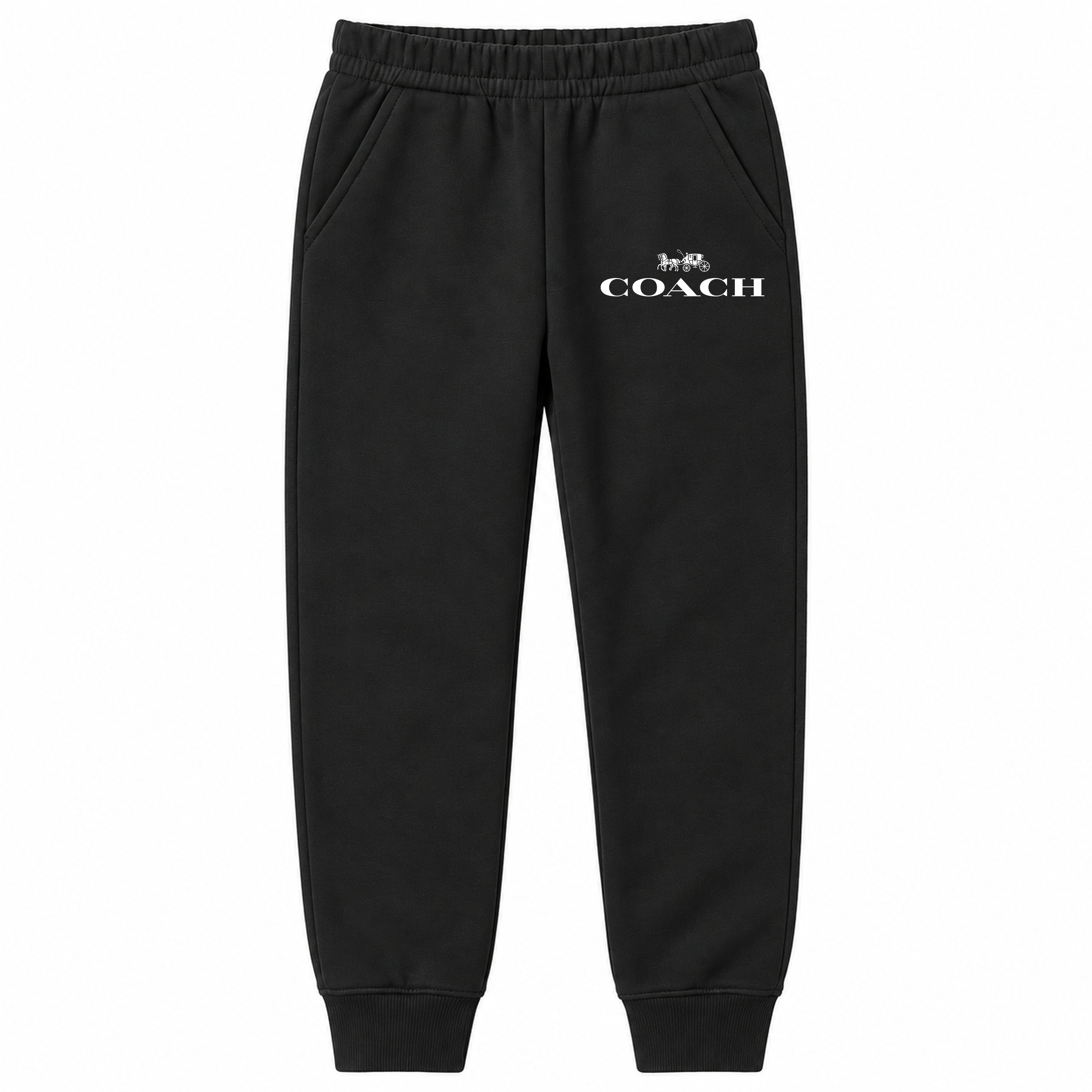 Coach youth jogger sweatpants, Black, Youth Large ages 10–12