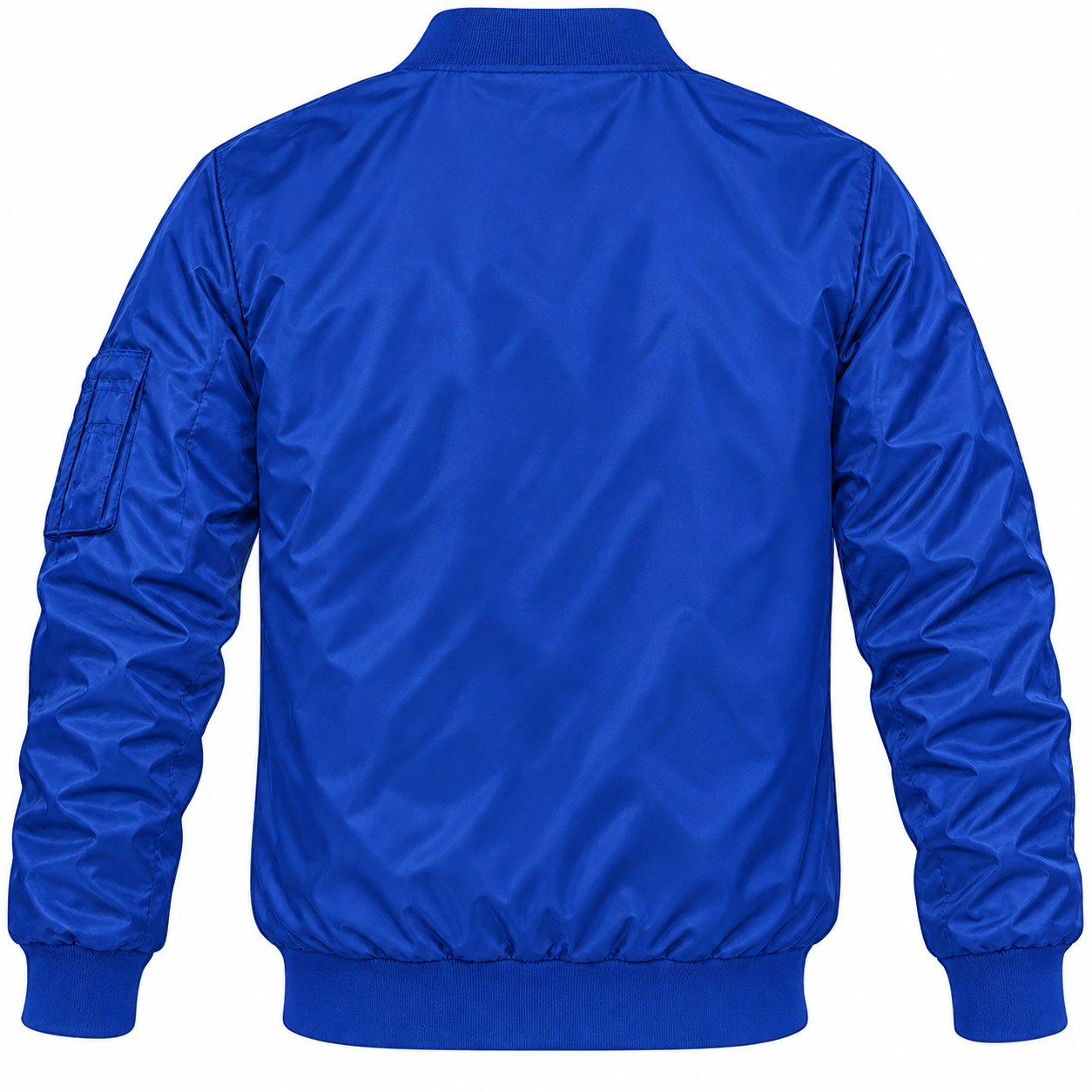 Men's Coach Lightweight Bomber Jacket | Color: Royal Blue | Image 4