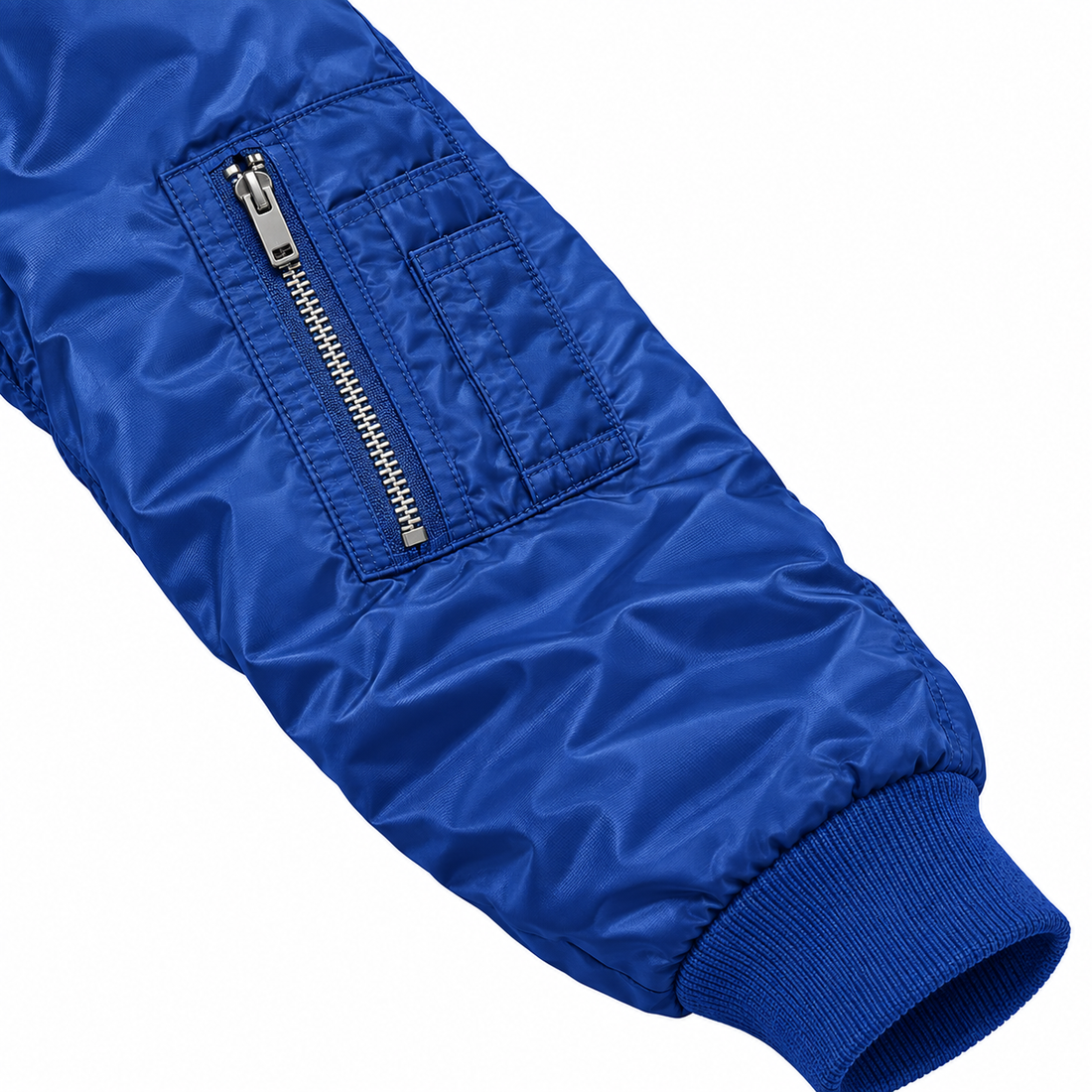 Men's Coach Lightweight Bomber Jacket | Color: Royal Blue | Image 5