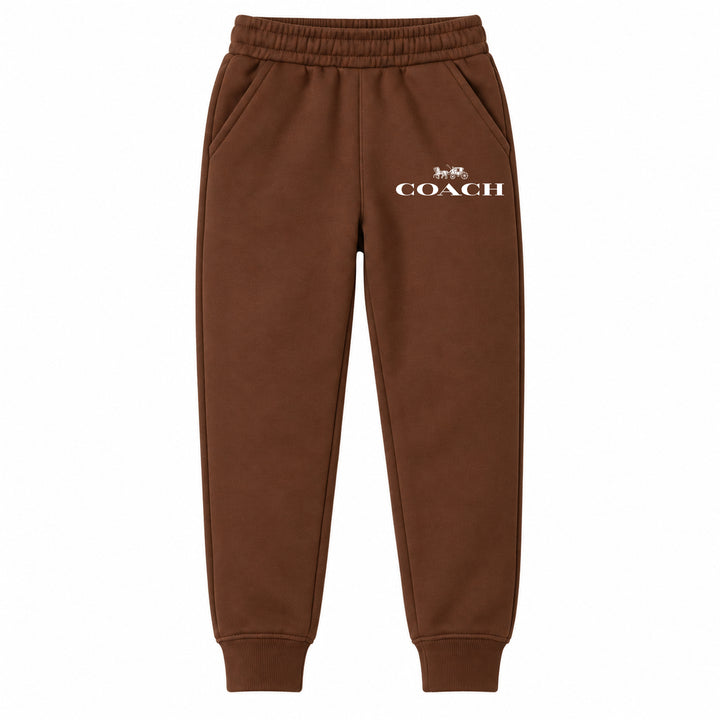 Coach youth jogger sweatpants, Brown, Youth Large ages 10–12