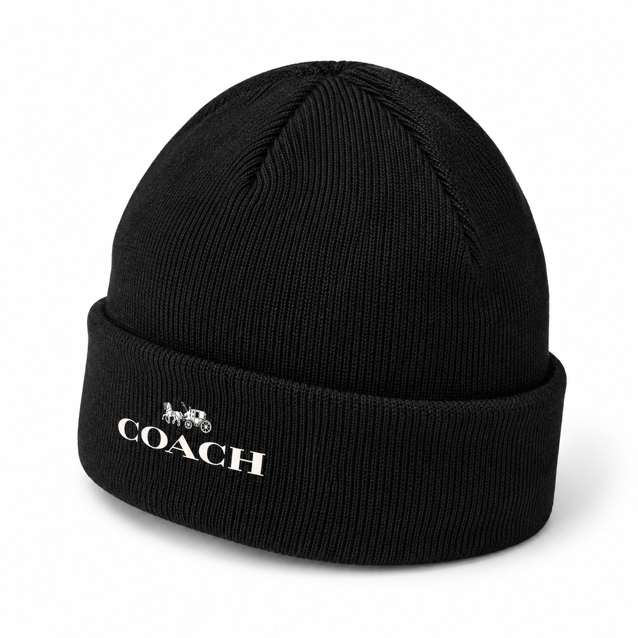 Coach Cuffed Beanie Hat | Color: black | Image 5