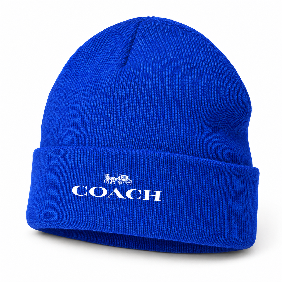 Coach Cuffed Beanie Hat | Color: blue | Image 3