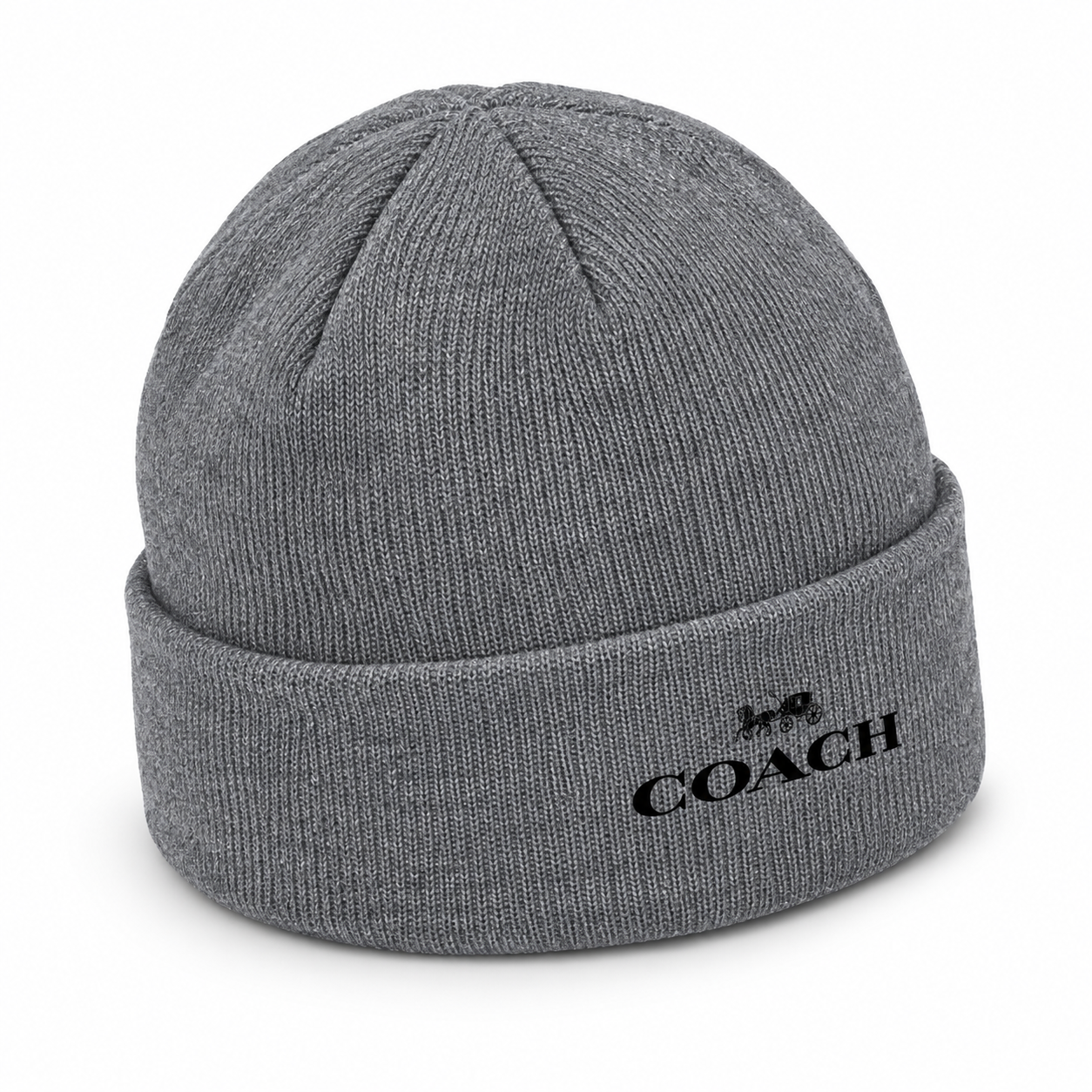 Coach Cuffed Beanie Hat | Color: gray | Image 5