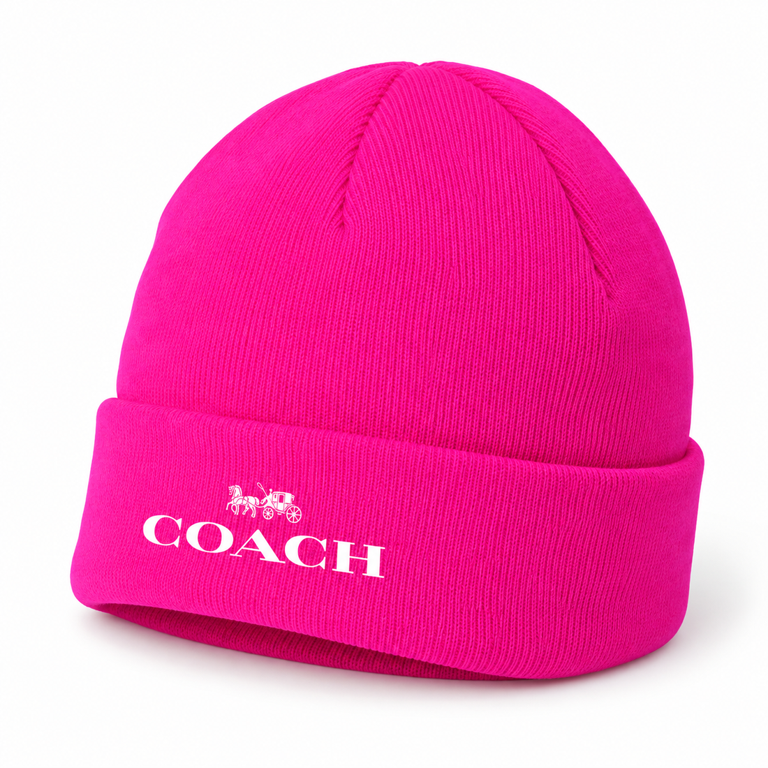 Coach Cuffed Beanie Hat | Color: hot pink | Image 5
