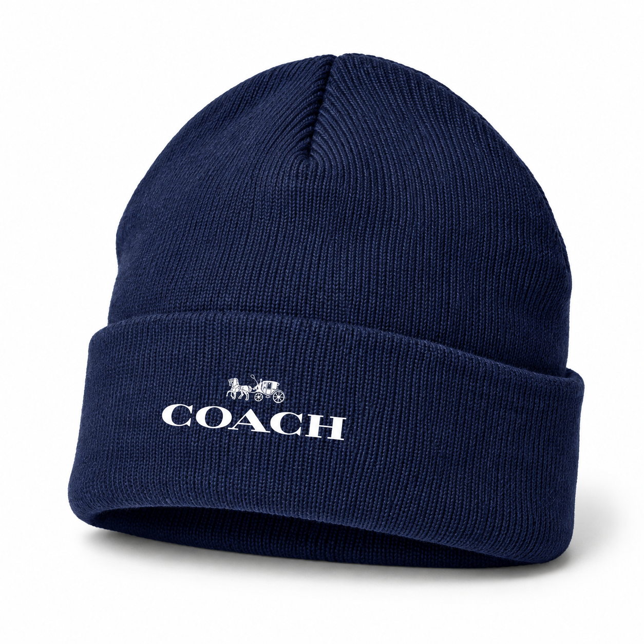 Coach Cuffed Beanie Hat | Color: navy | Image 3