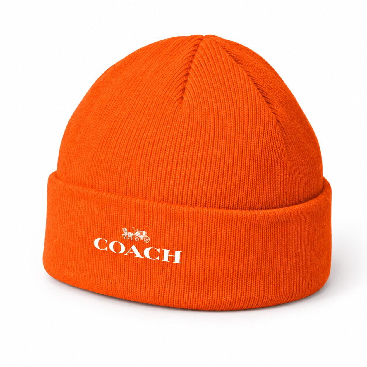 Coach Cuffed Beanie Hat | Color: orange | Image 5