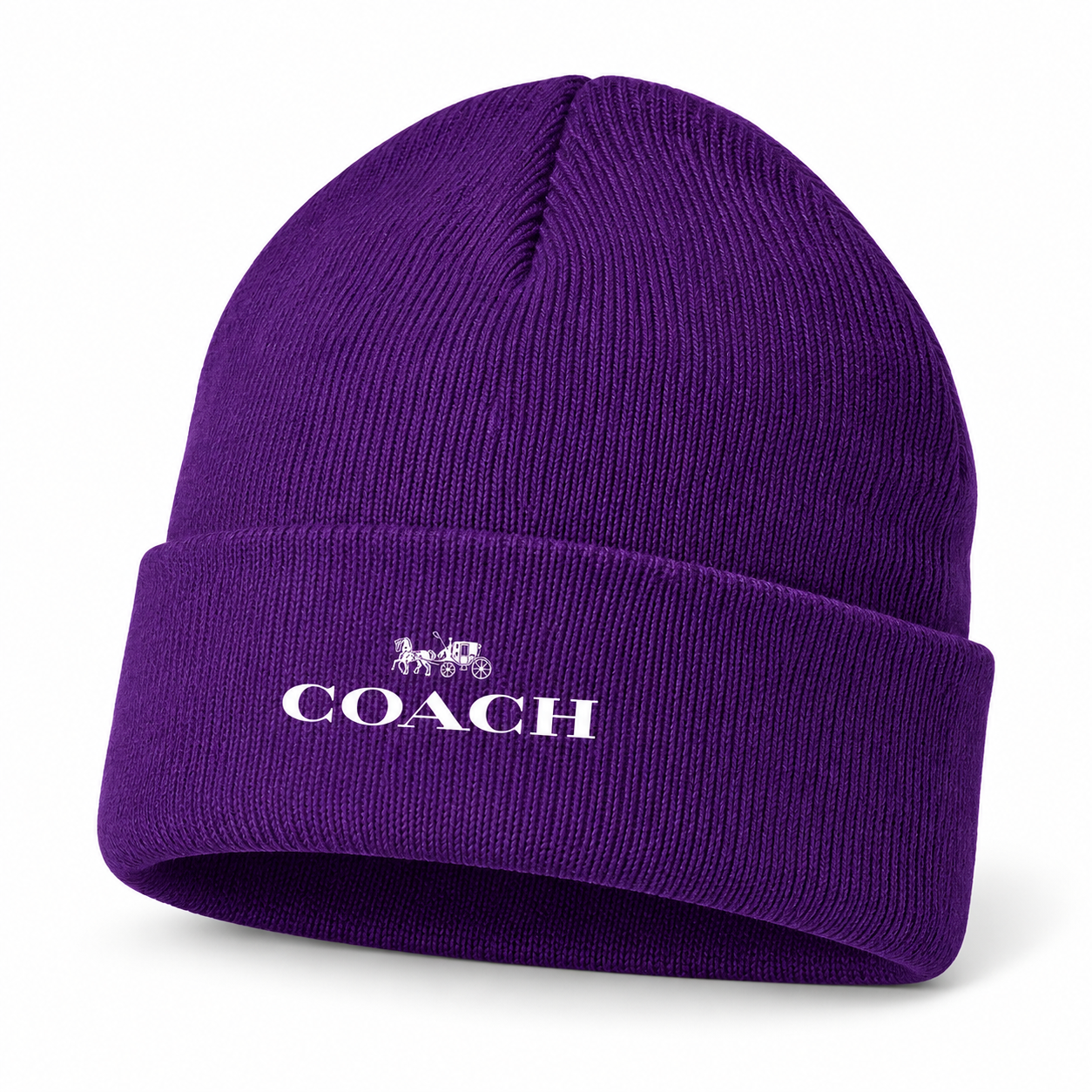 Coach Cuffed Beanie Hat | Color: purple | Image 3