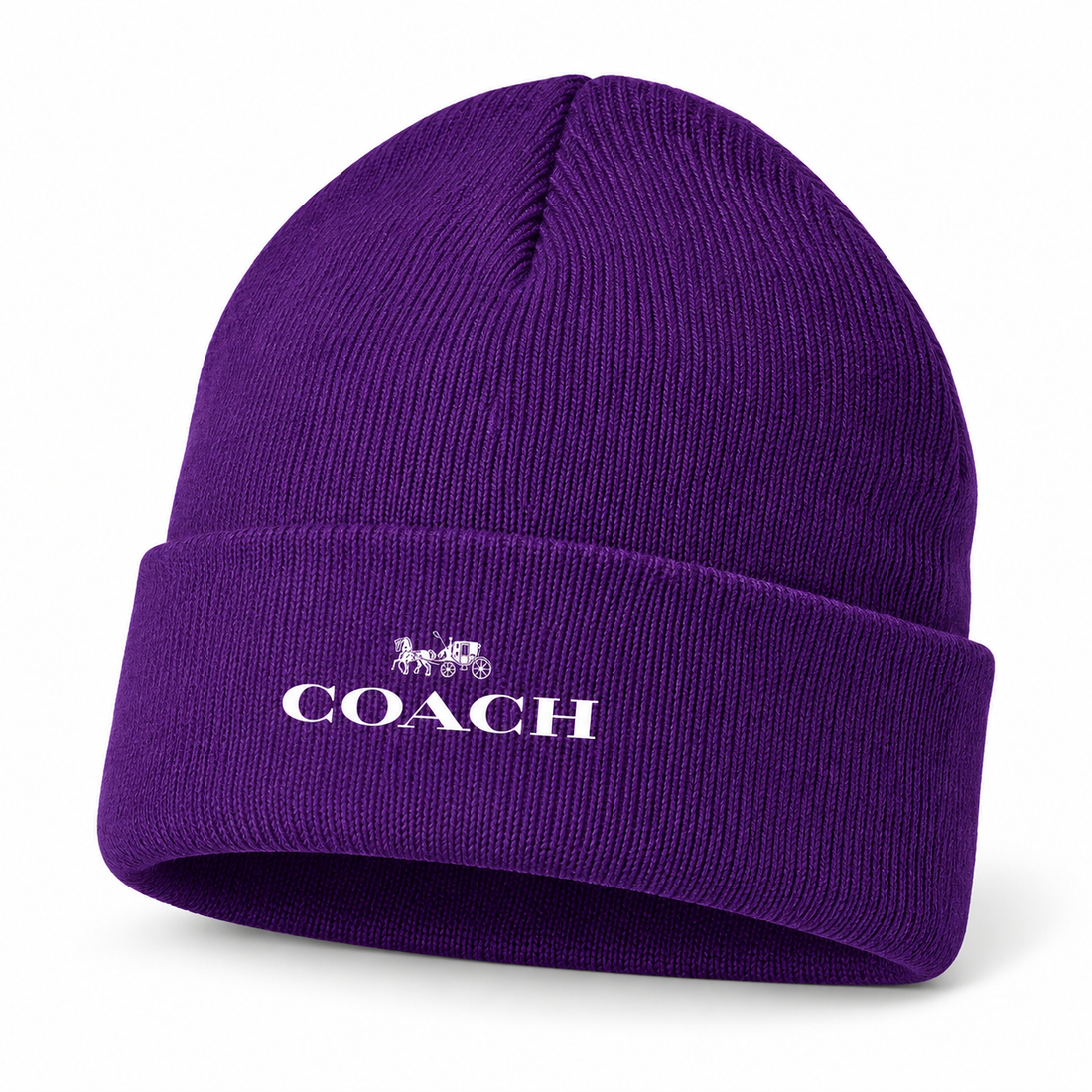 Coach Cuffed Beanie Hat | Color: purple | Image 3