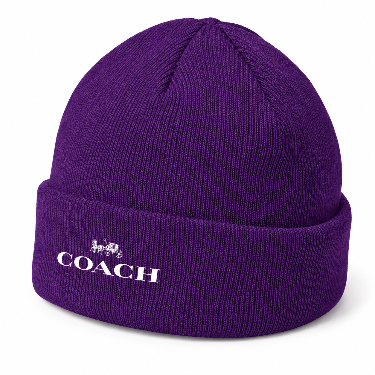 Coach Cuffed Beanie Hat | Color: purple | Image 5