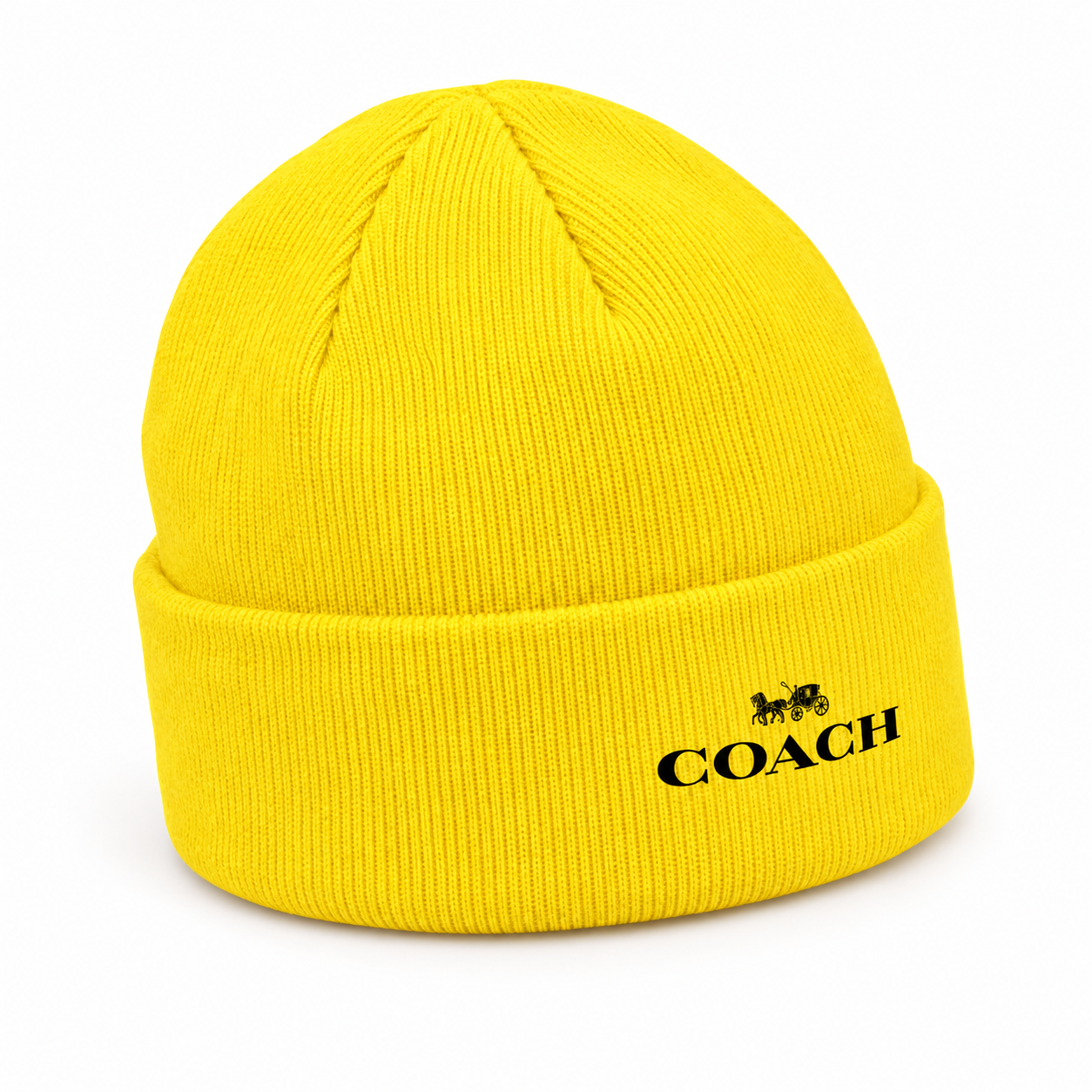 Coach Cuffed Beanie Hat | Color: yellow | Image 5