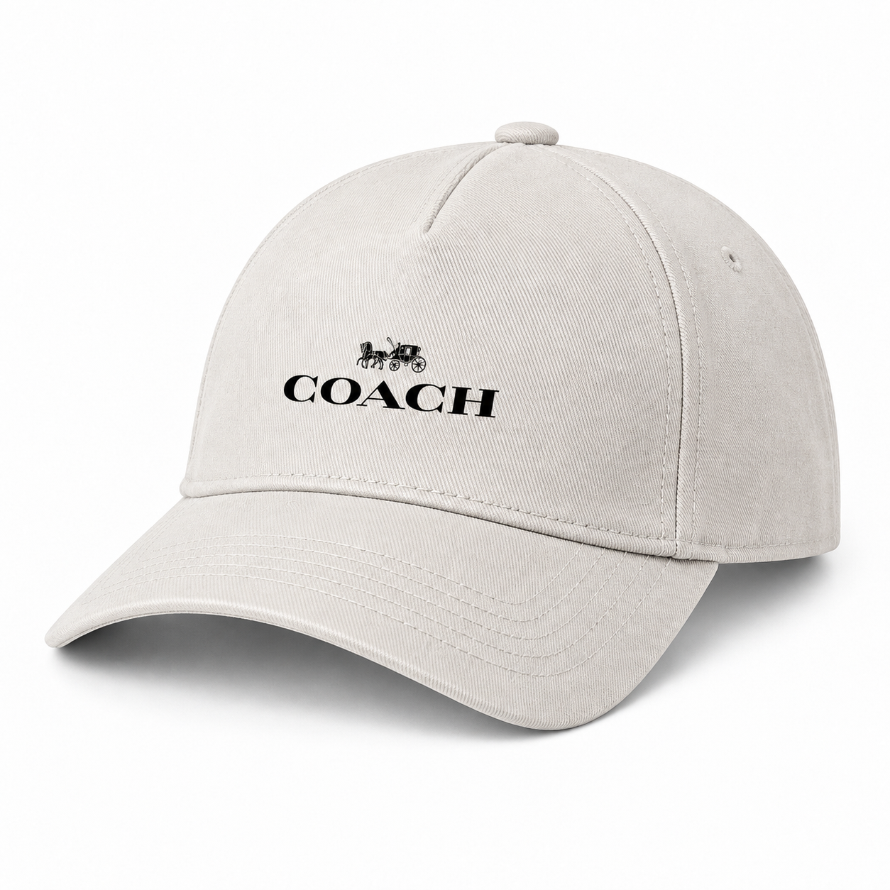 Coach Dad Baseball Cap Hat - Beige - Image 4