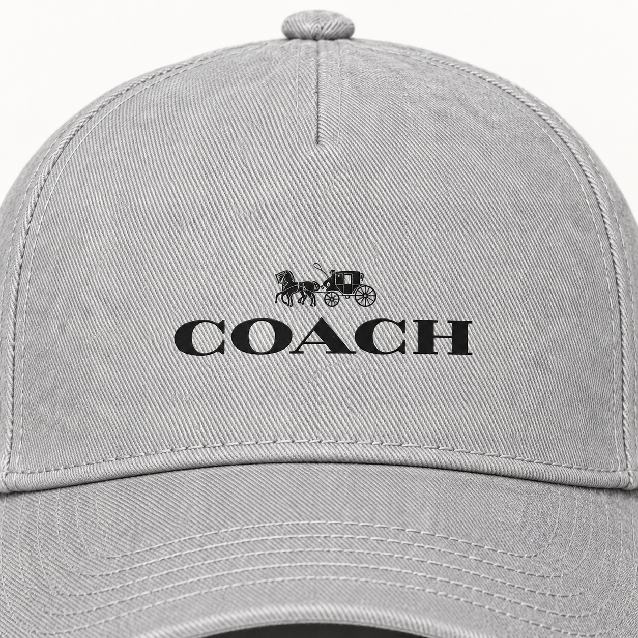 Coach Dad Baseball Cap Hat - Grey - Image 3