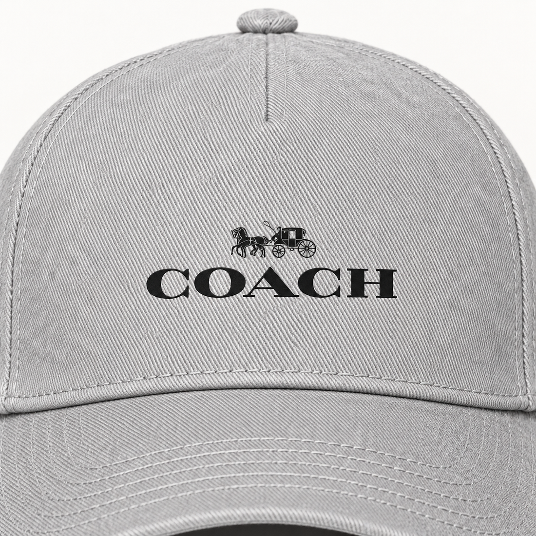 Coach Dad Baseball Cap Hat - Grey - Image 3