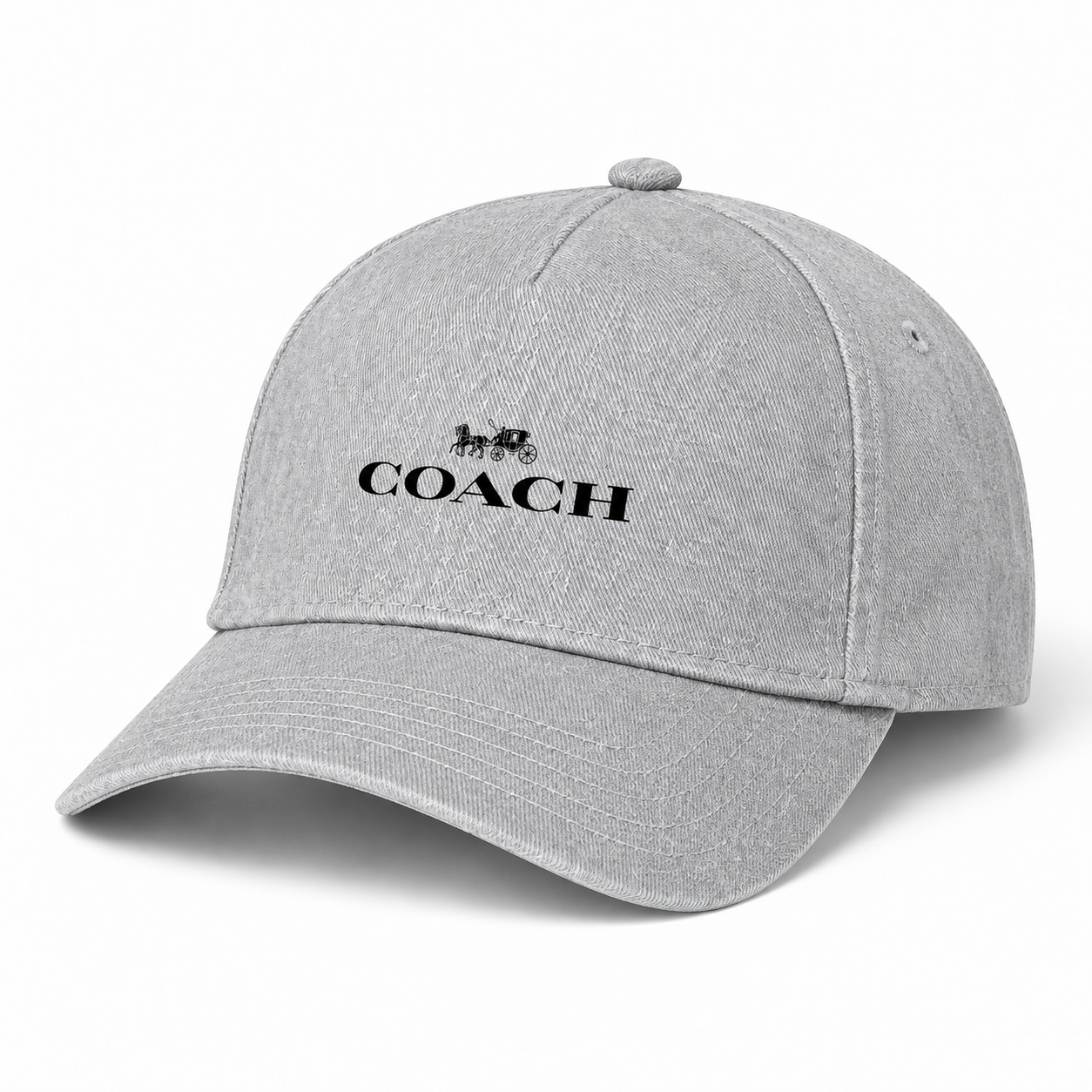 Coach Dad Baseball Cap Hat - Grey - Image 4