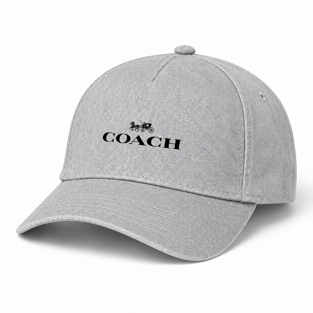 Coach Dad Baseball Cap Hat - Grey - Image 4