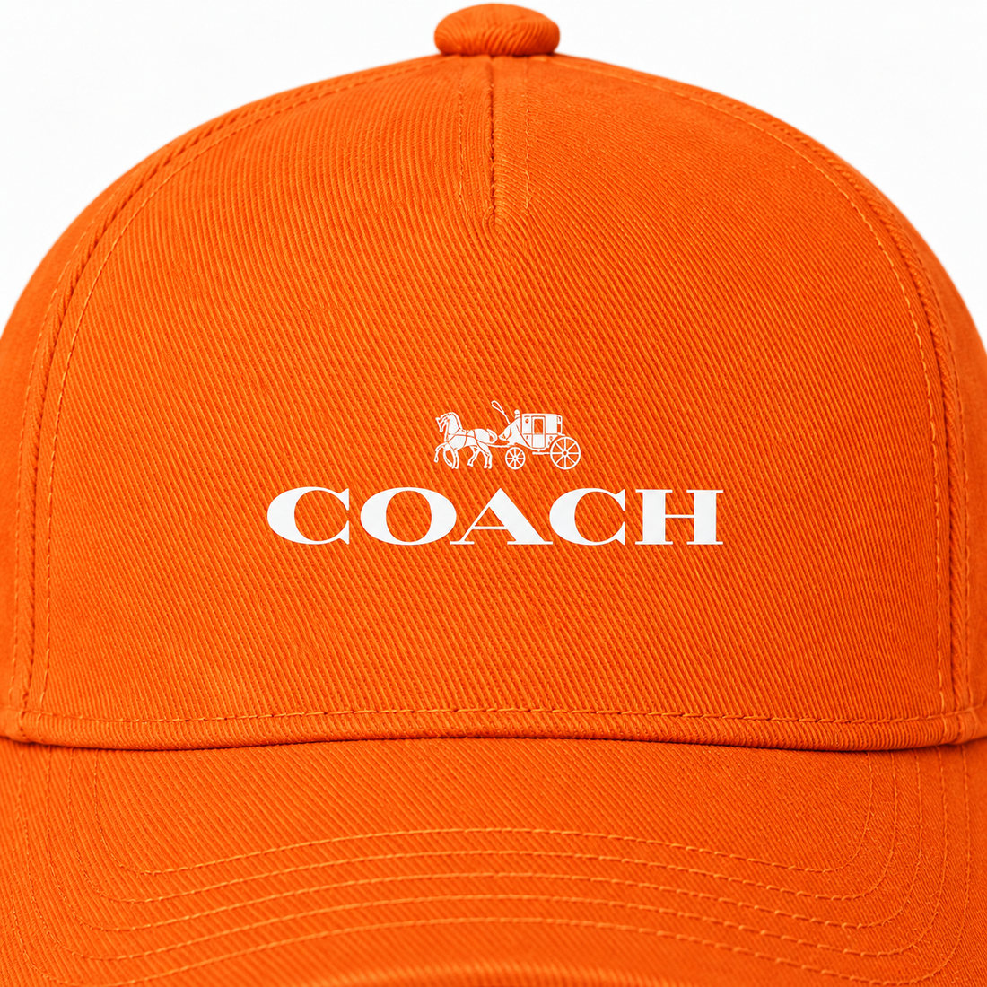 Coach Dad Baseball Cap Hat - Orange - Image 3