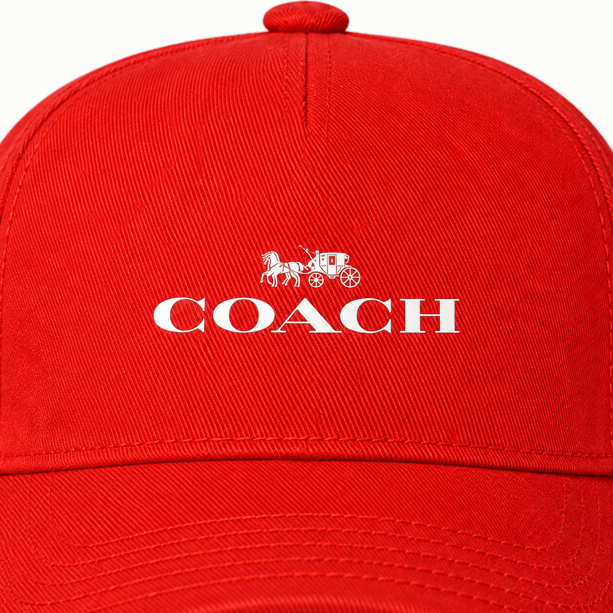 Coach Dad Baseball Cap Hat - Red - Image 3