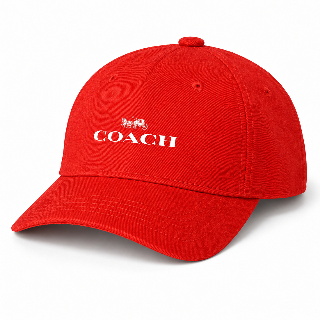 Coach Dad Baseball Cap Hat - Red - Image 4