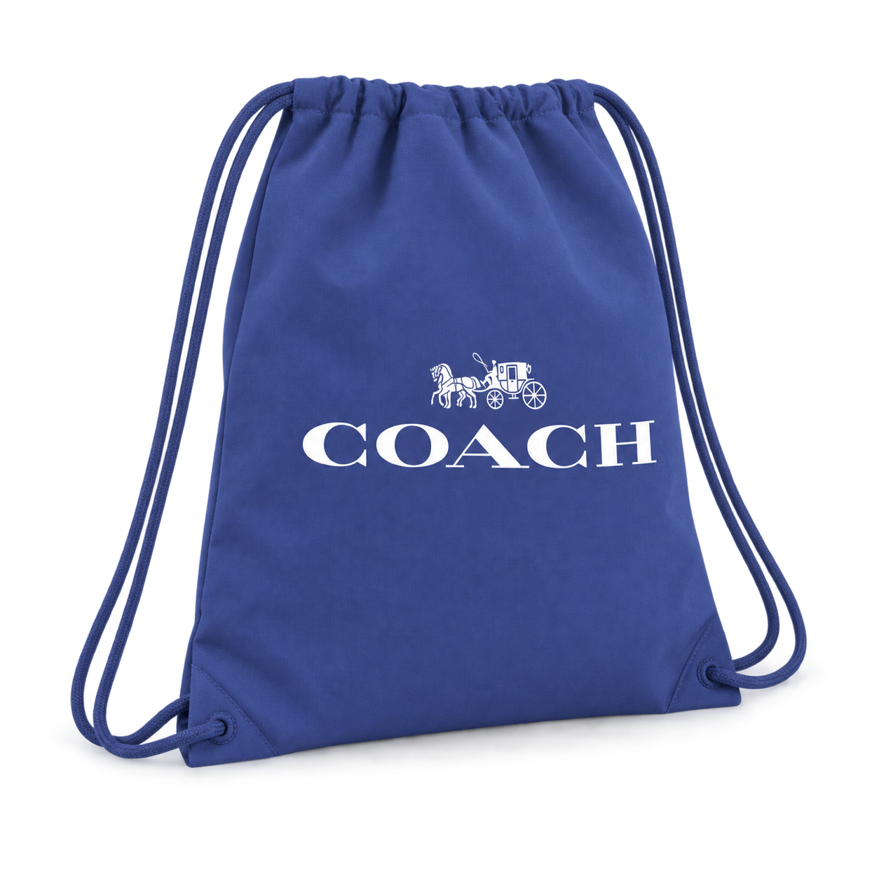 Coach Drawstring Bag - Blue - three-quarter