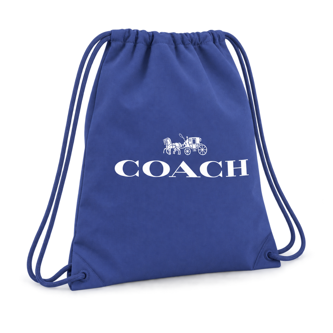 Coach Drawstring Bag - Blue - three-quarter