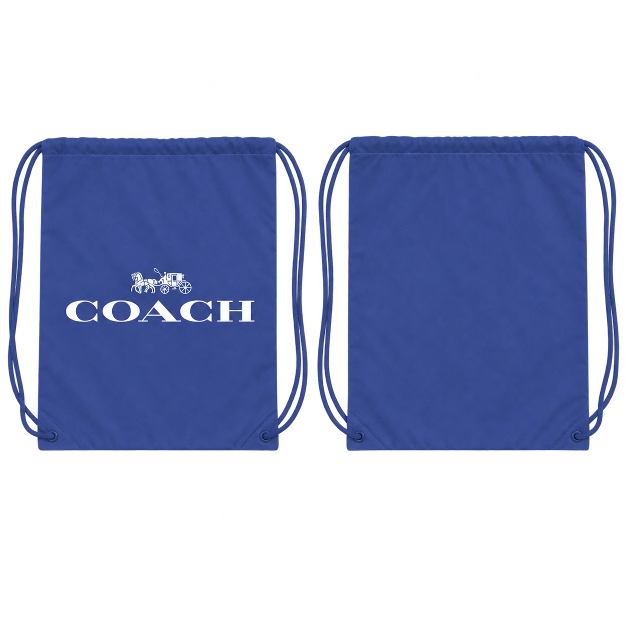 Coach Drawstring Bag - Blue - back