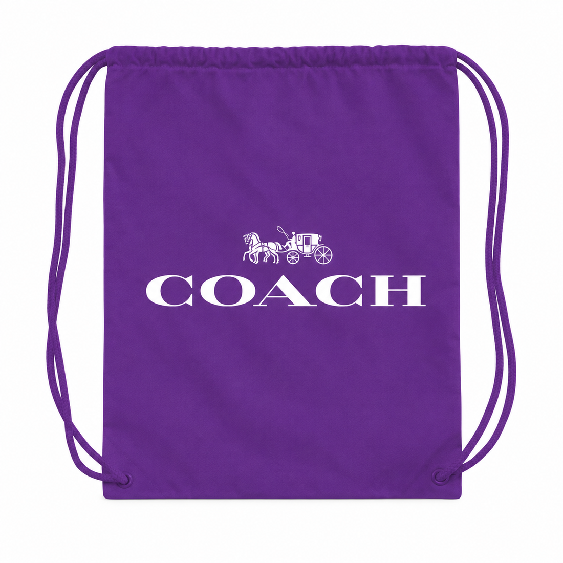 Coach Drawstring Bag - Purple - hero